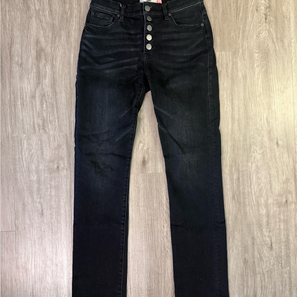 CAbi Black Button Fly Straight